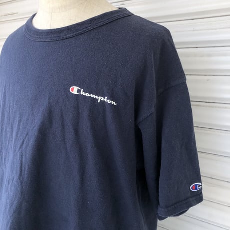 90's〜00's チャンピオンワンポイント無地Tシャツ XL