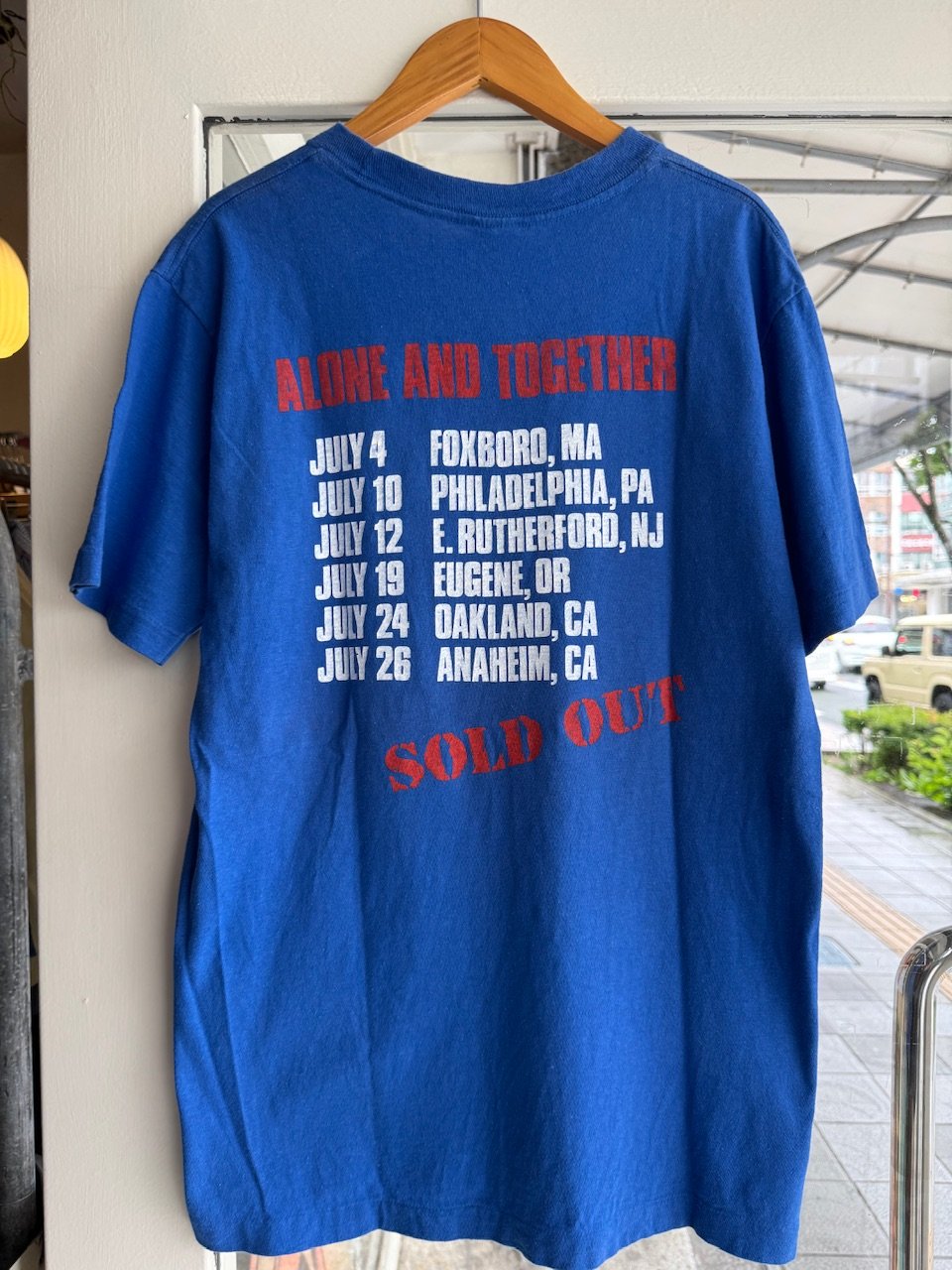 Tシャツ・カットソー DYLAN T T-SHIRT 1980s BOB DYLANライブTシャツ 表記L - 古着屋HamburgCafe