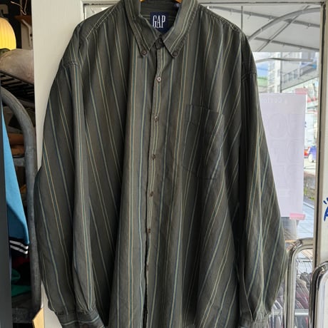 90's OLD GAP ストライプシャツ XL