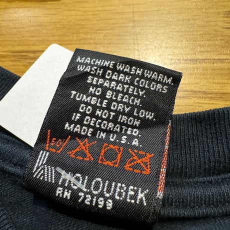 90's USA製HARLEY DAVIDSON ヘンリーネックプリントTシャツ
