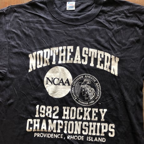 Champion 5段プリントT 1982 HOCKEY CHAMPIONSIPS