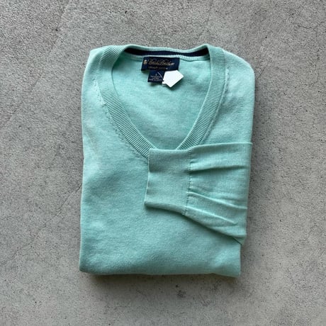Brooks BrothersＶネックコットンニット