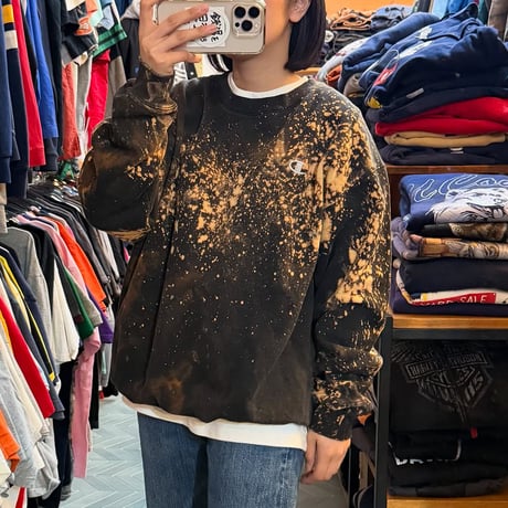 champion ブリーチ加工スウェット
