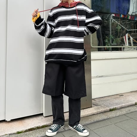 TOMMY HILFIGER ボーダーコットンニット