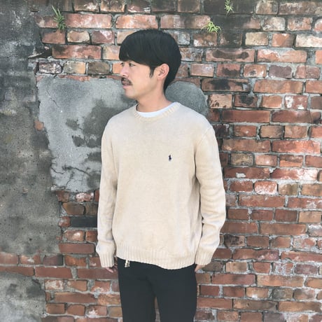 Polo by Ralph Lauren コットンニットセーター L