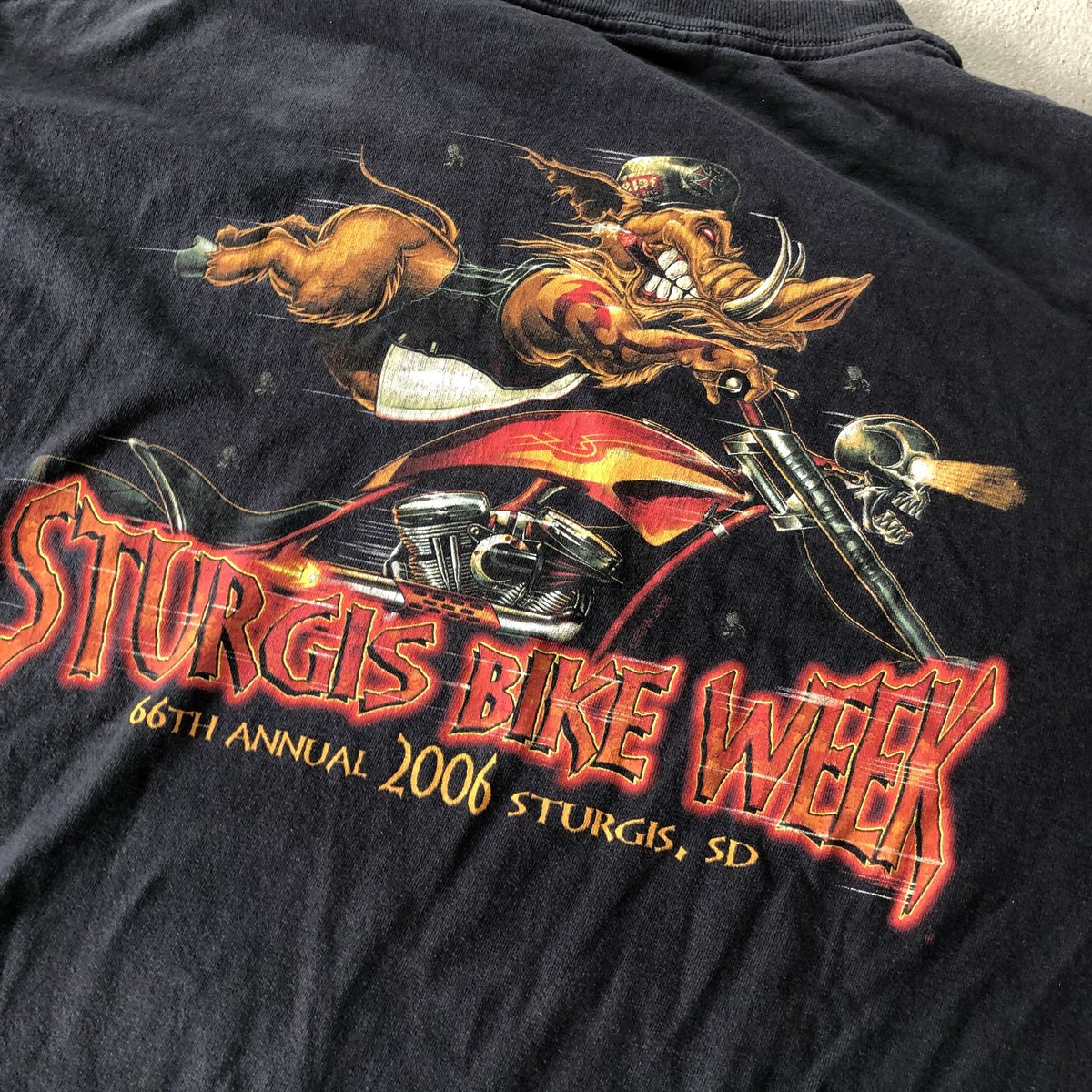 ハーレービンテージTシャツ　STURGIS ボロ 90s Harley Davidson Sturgis Rallyt-shirt Made in U.S.A. 90