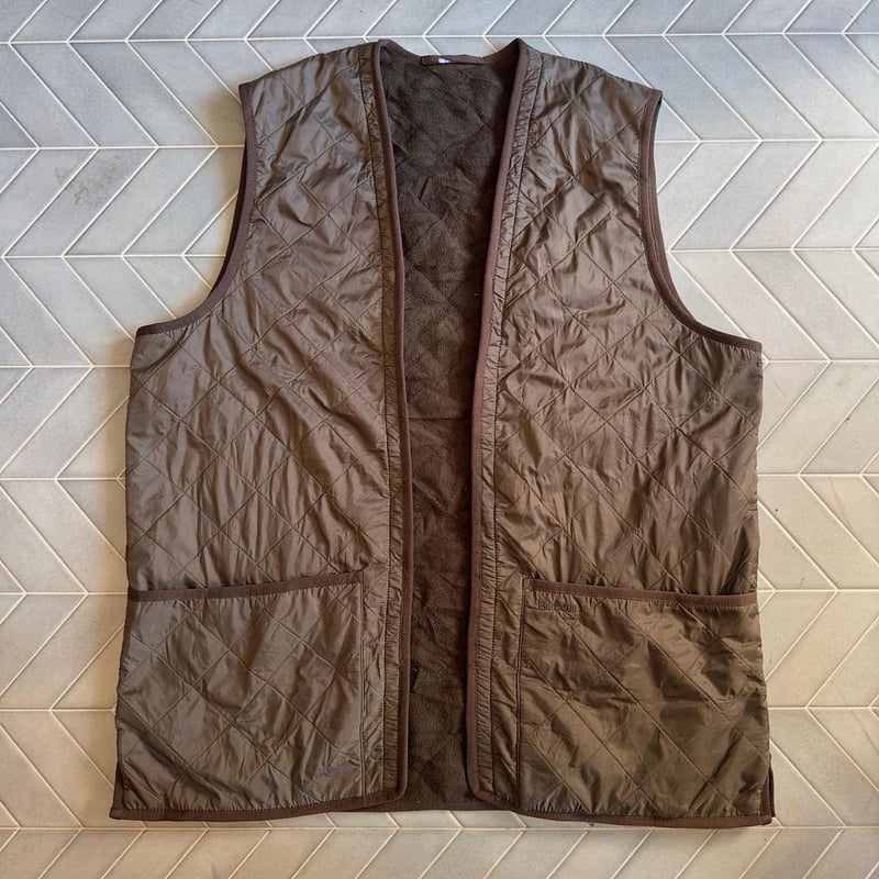 Barbour / リバーシブル/キルティングベスト/36/ポリエステル/ブラウン/1402112 Barbour ブラウン キルティングベスト 36 Barbour（バブアー）の