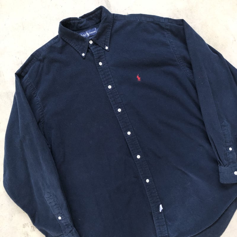 Polo by Ralph Lauren シャモアクロスシャツ USA製 L Ralph Lauren コットンシャモアクロスシャツ | CUSTOM FEVER