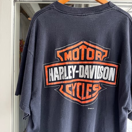 90's USA製 HARLEY DAVIDSON プリントTシャツ XL