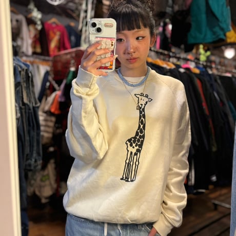 Lee 両面プリントスウェット　キリン