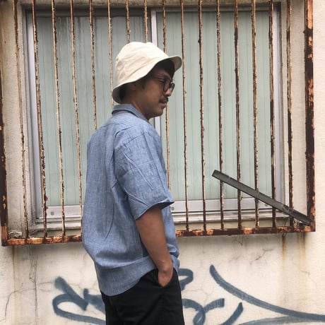60's〜Beltex 半袖100%コットンシャンブレー L
