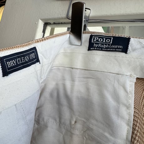 USA製 Polo by Ralph Lauren チェックトラウザー