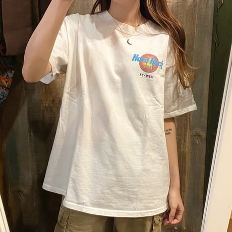 USA製Hard Rock cafe 両面プリントTシャツ オウム