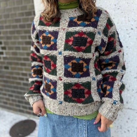 Woolrich 総柄ニット