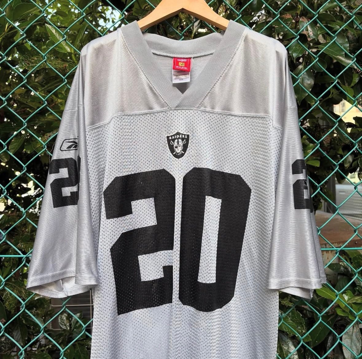 Reebok NFL レイダース メッシュゲームシャツ | CUSTOM FEVER
