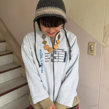 USA製 FRUIT OF THE LOOM 刺繍スウェットジャケット