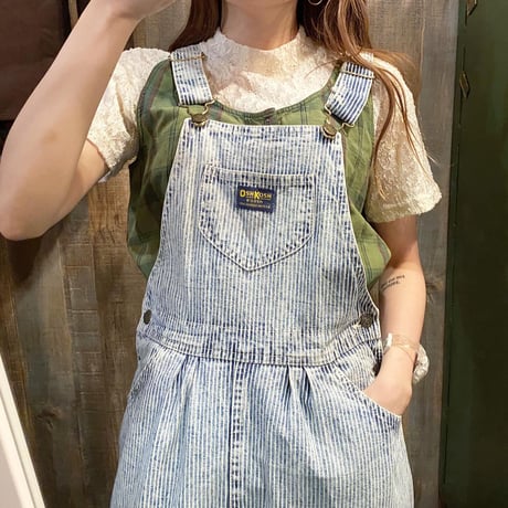 USA製OSH KOSHヒッコリーサロペットワンピース