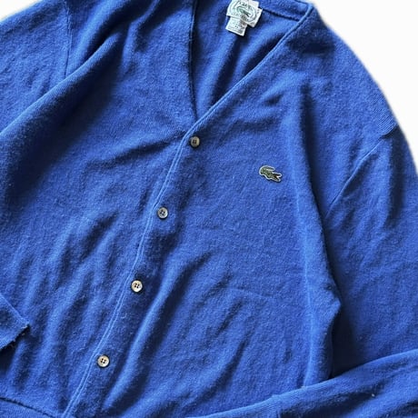 80年代 LACOSTE アクリルカーディガン XL