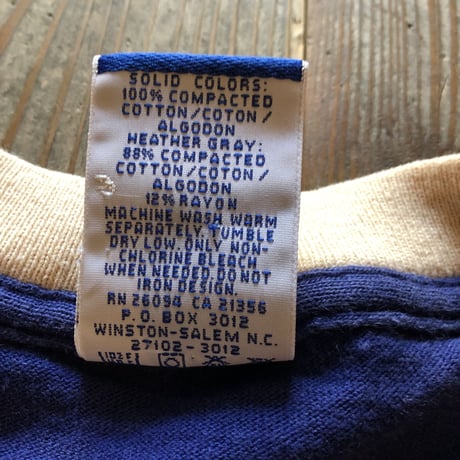 90年代〜CHAMPION でかロゴ刺繍Tシャツ L