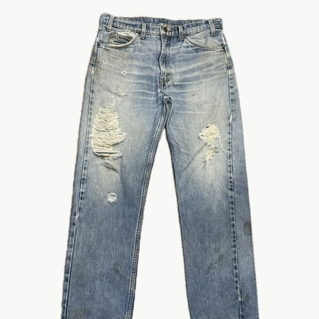 90年代Levi's505 W33×L30  クラッシュデニム