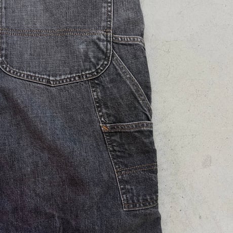 POLO JEANS COMPANY ブラックデニムペインターショーツ