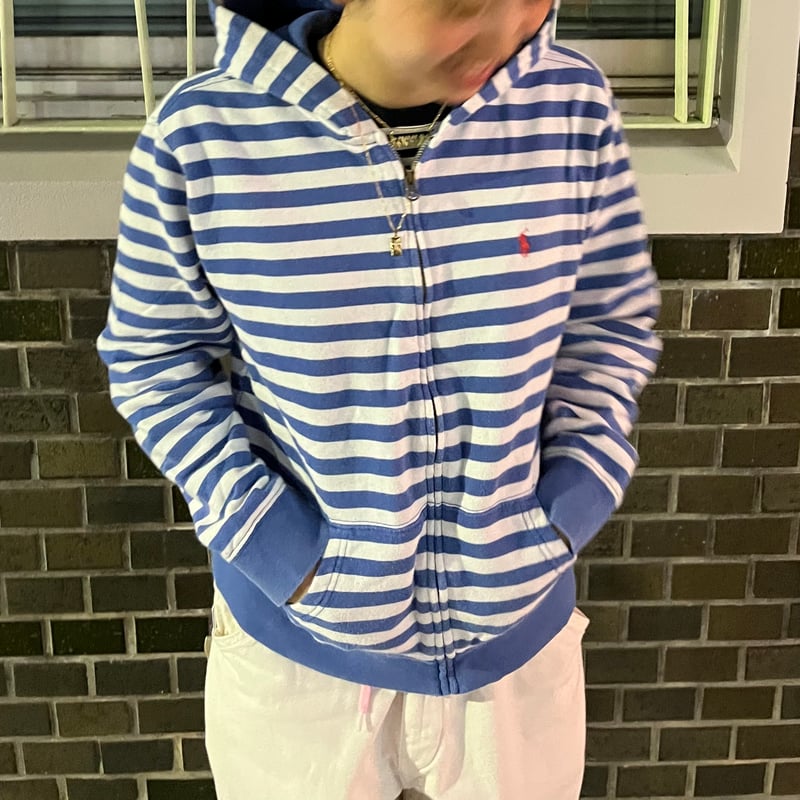 Polo by Ralph Lauren ジップパーカー ボーダー swag POLO ボーダージップパーカー | CUSTOM FEVER