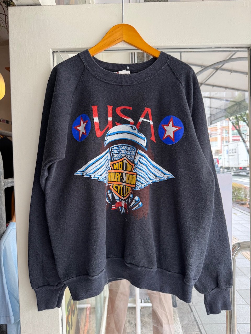 1990's \"Harley Davidson×Betty\" ブート スウェット 1990's Harley Davidson×Betty ブート スウェット