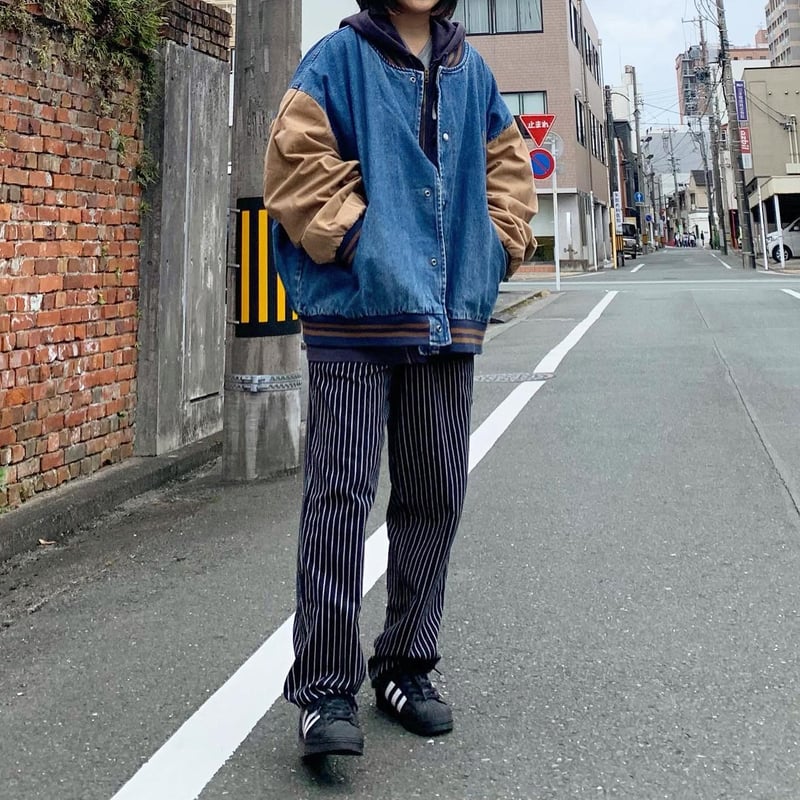 デニム切り替えブルゾン | CUSTOM FEVER