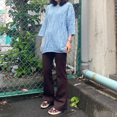 アクリル3Dニットポロ