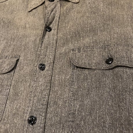 60's Sears L/S ブラックシャンブレー