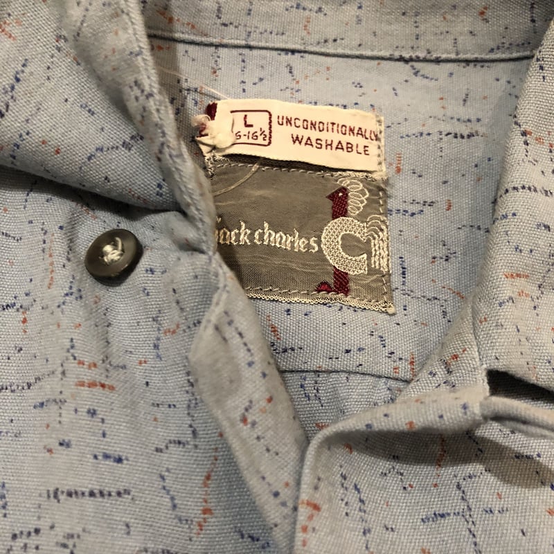 60's Vintage Rayon L/S SHIRT | CUSTOM FEVER