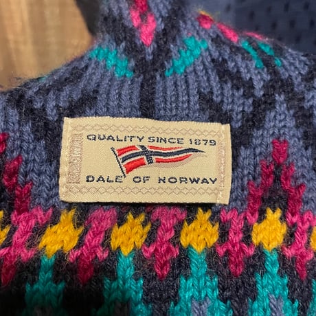 DALE of Norway 総柄ニットカーディガン