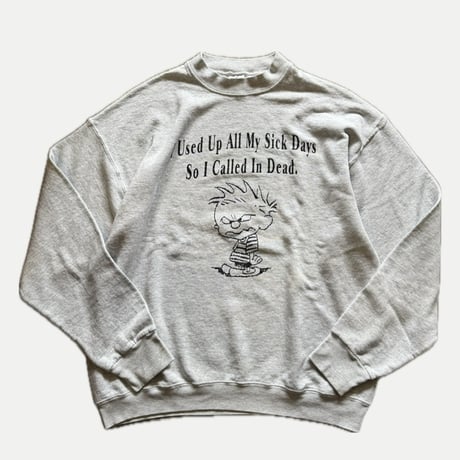 〜90's〝Calvin and Hobbes〟キャラスウェット XL