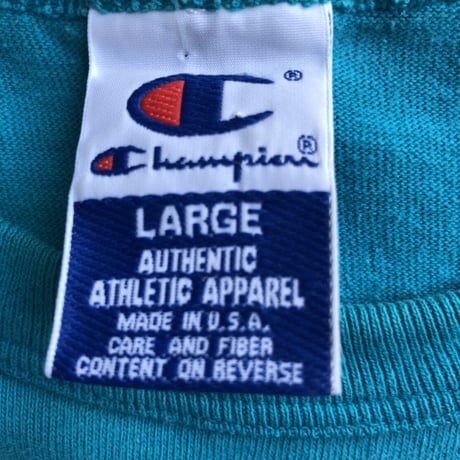 USA製90's〜チャンピオンワンポイント無地Tシャツ L