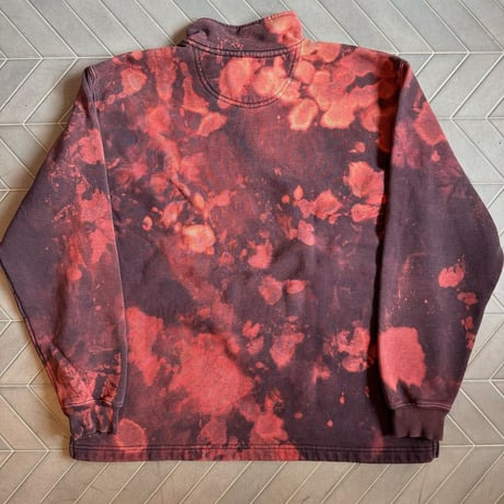 carhartt ブリーチ加工 ハーフジップスウェット