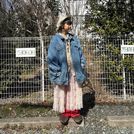 Liberty Bluses ハーレーワッペン付デニムジャケット