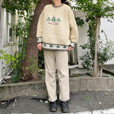 アイルランド製フィッシャーマンニット