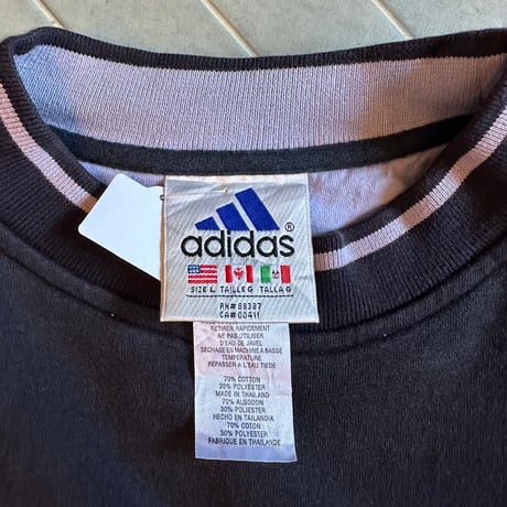 90s adidas リブラインスウェット
