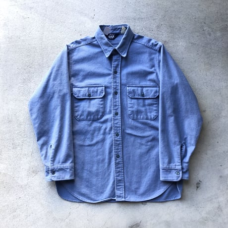 80's WOOLRICH長袖シャモアシャツ  L