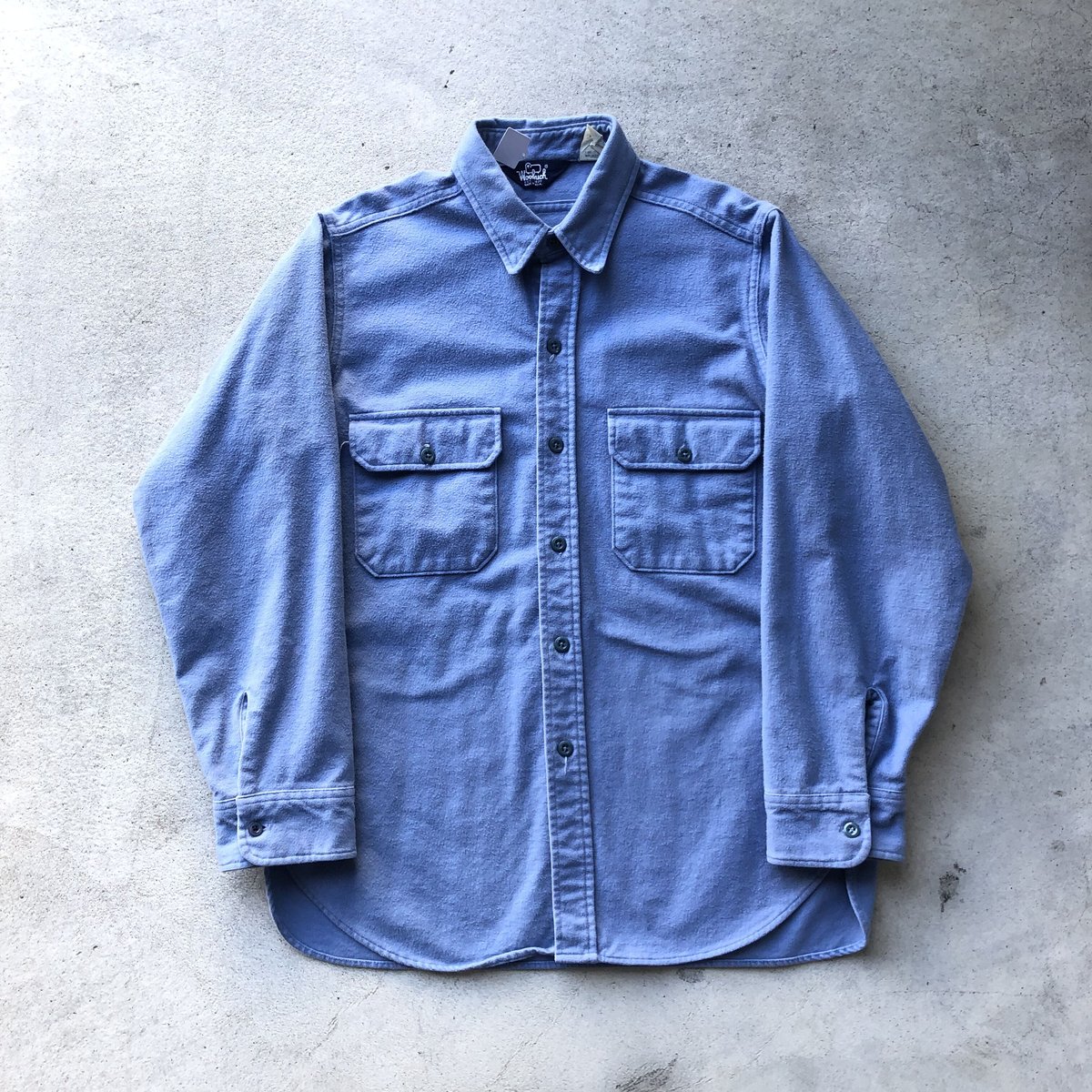 80's WOOLRICH長袖シャモアシャツ L | CUSTOM FEVER