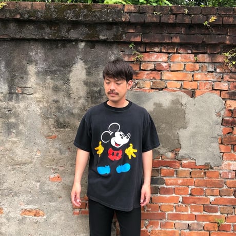 90年代ミッキープリントTシャツ