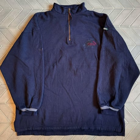 90s PUMA ハーフジップスウェット
