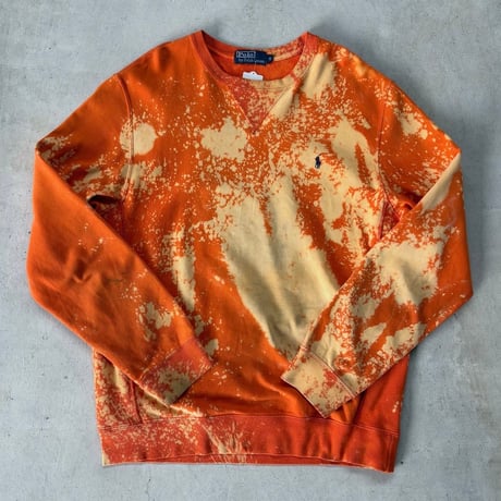 Polo ワンポイント刺繍 ブリーチスウェット