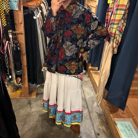 リバーシブル花柄ジャケット