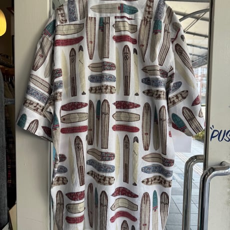 Reyn spooner サーフボード総柄シャツ