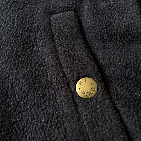 POLO フルジップフリースジャケットネイビー