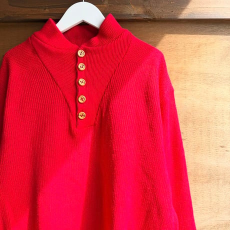 90s Eddie Bauer ハーブボタンニット
