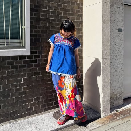 メキシコ刺繍ブラウス