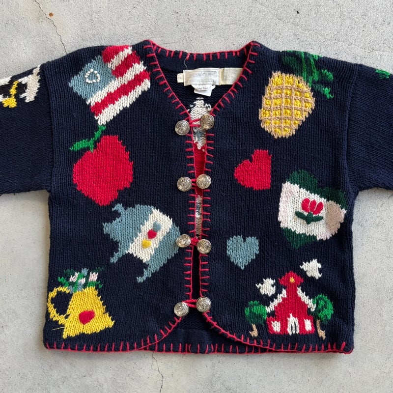 the eagle's eye デザインニットカーディガン | CUSTOM FEVER