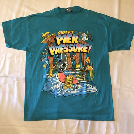 90's シャーク🦈プリントTシャツ L